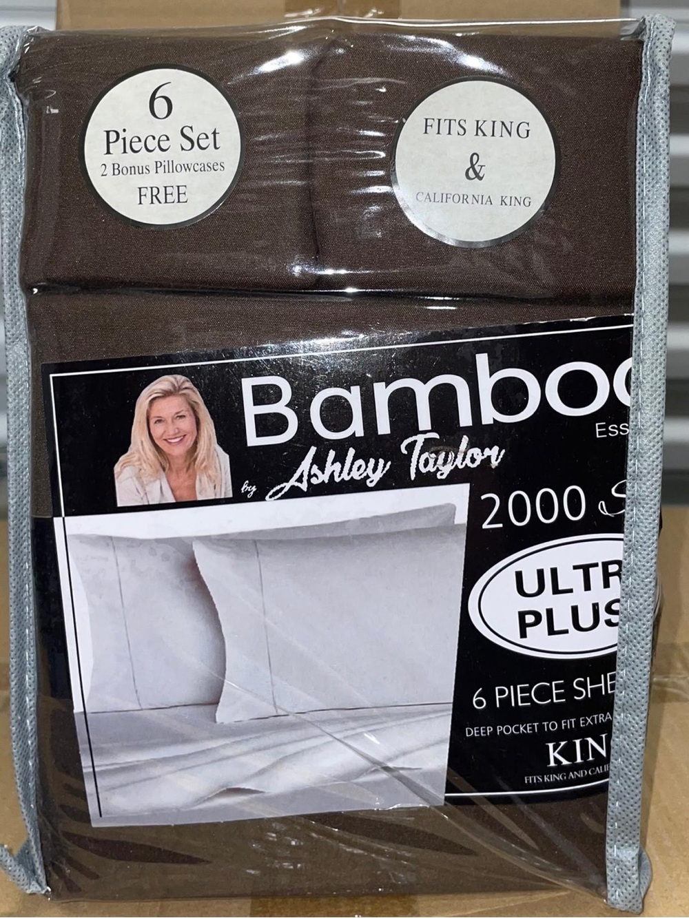 Ashley Taylor Bamboo Sheet Set — Dark Brown